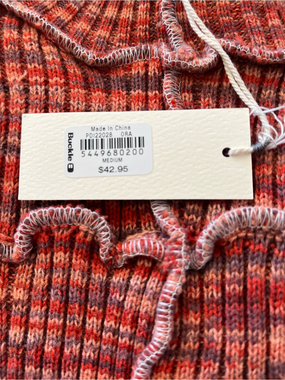 Gilded Intent Buckle Fall Theme Knit M Stretchy Sweater-NWT - Picture 6 of 6
